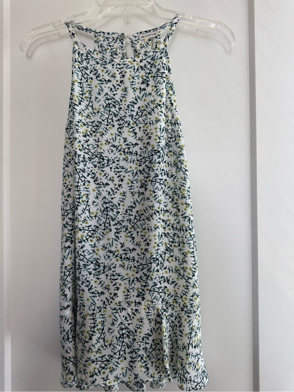SIONI halter style floral top.
